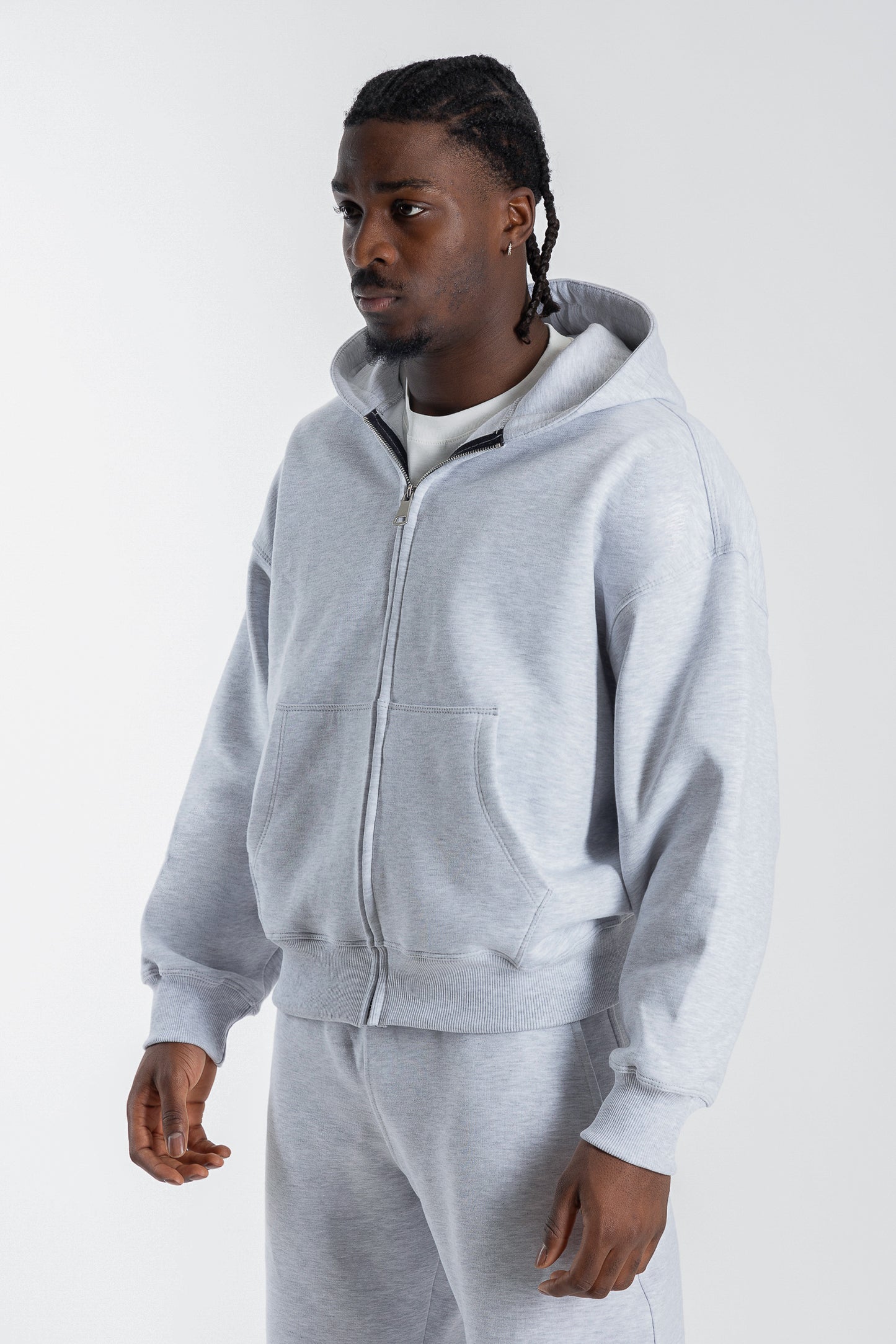 Zip Hoodie Premium Blanks 330GSM Forest Green