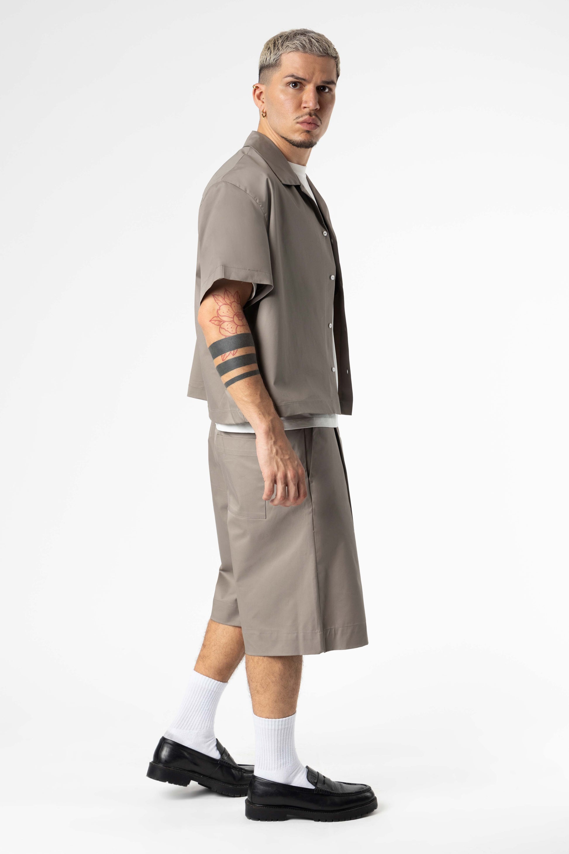 Shirt boxy fit Blanks 205Gsm Silver