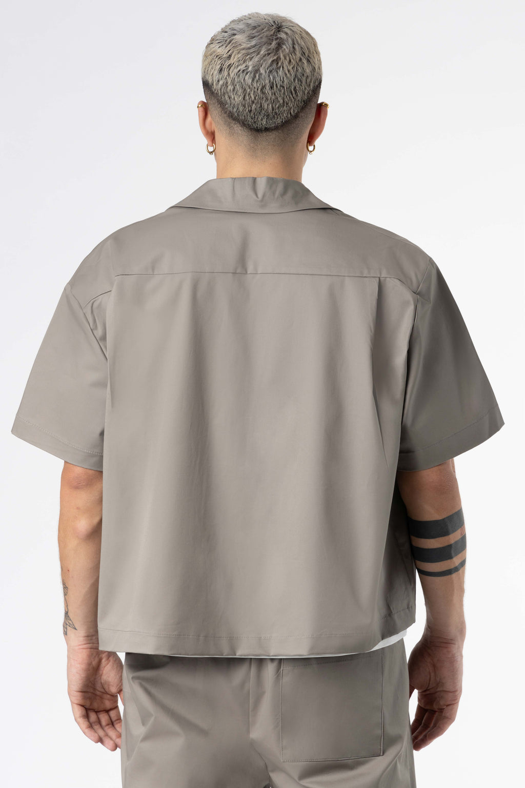 Shirt boxy fit Blanks 205Gsm Silver