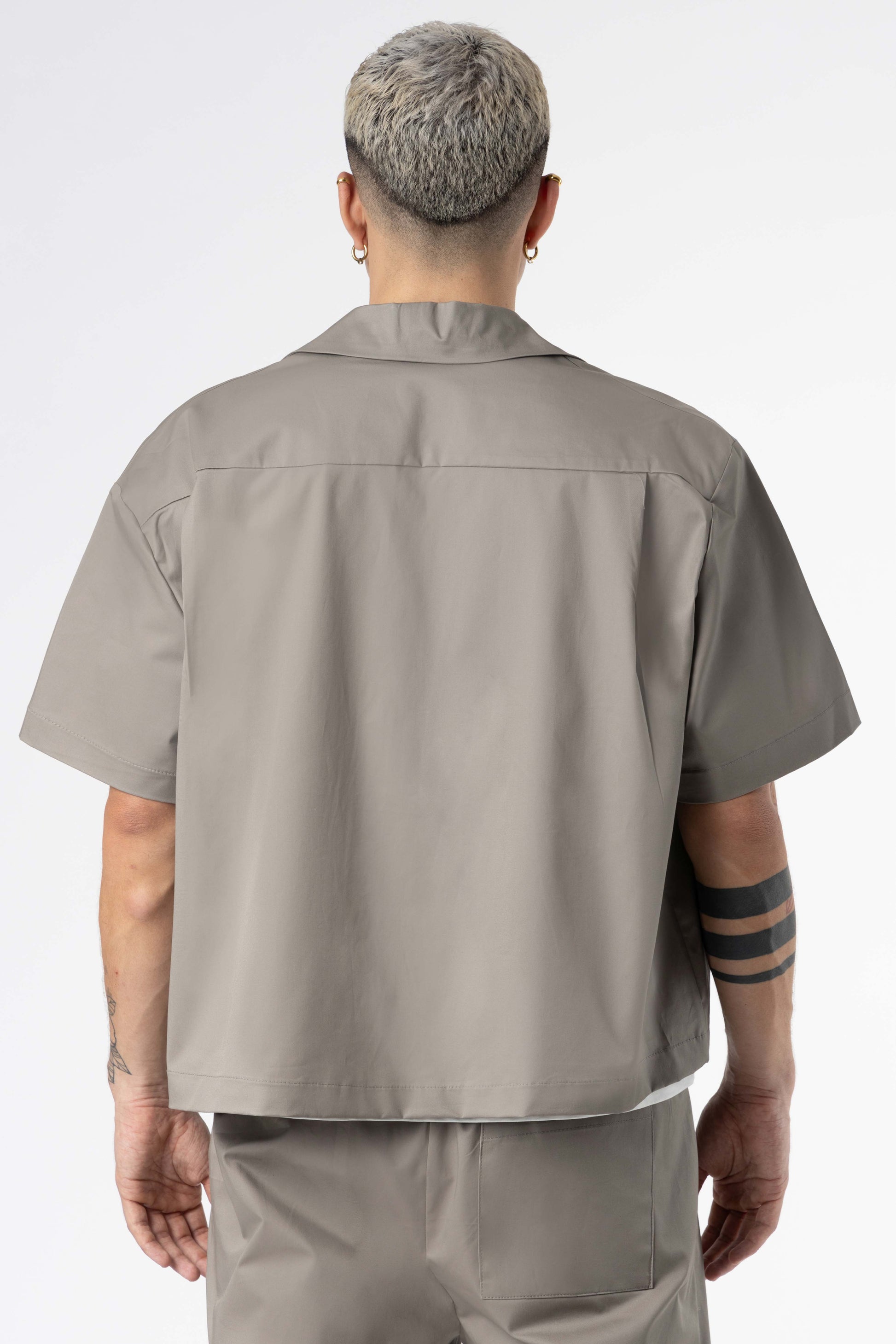 Shirt boxy fit Blanks 205Gsm Silver