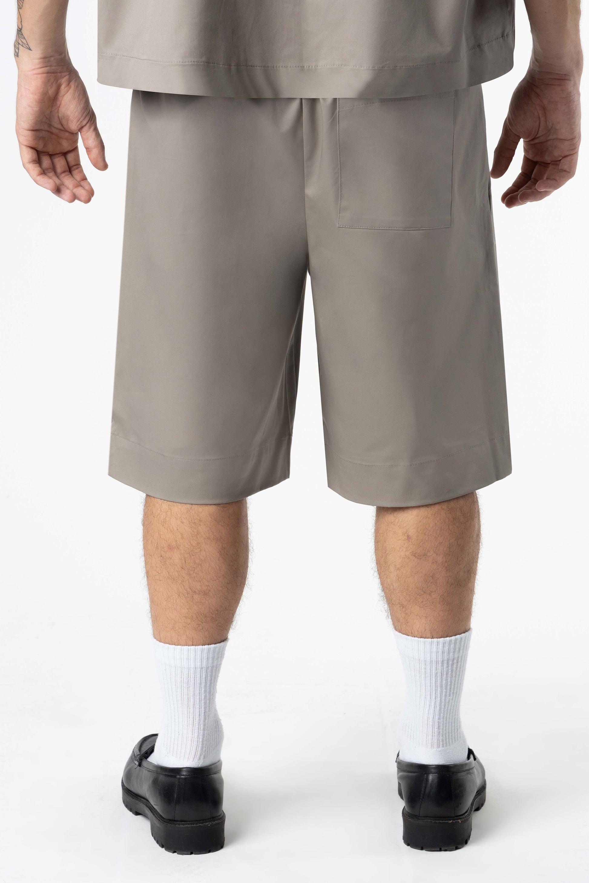 Plated Jorts Baggy fit 205Gsm Silver