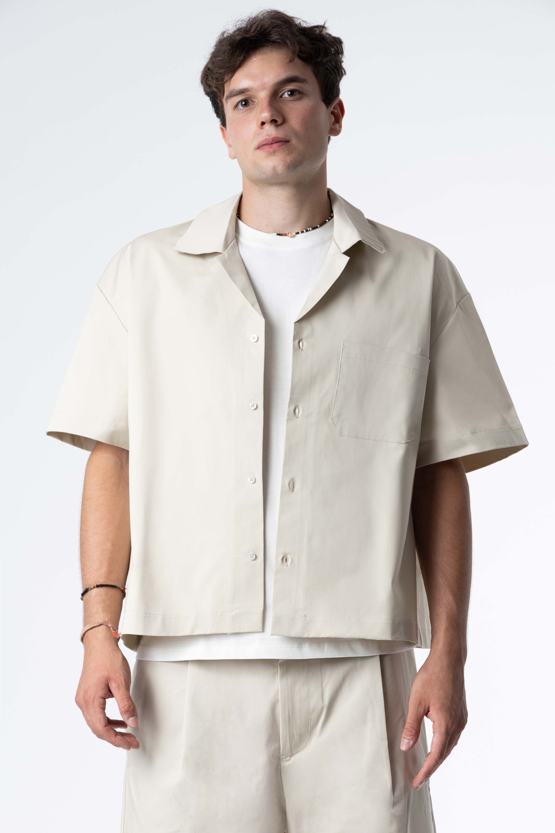 Shirt boxy fit Blanks 205Gsm Sand