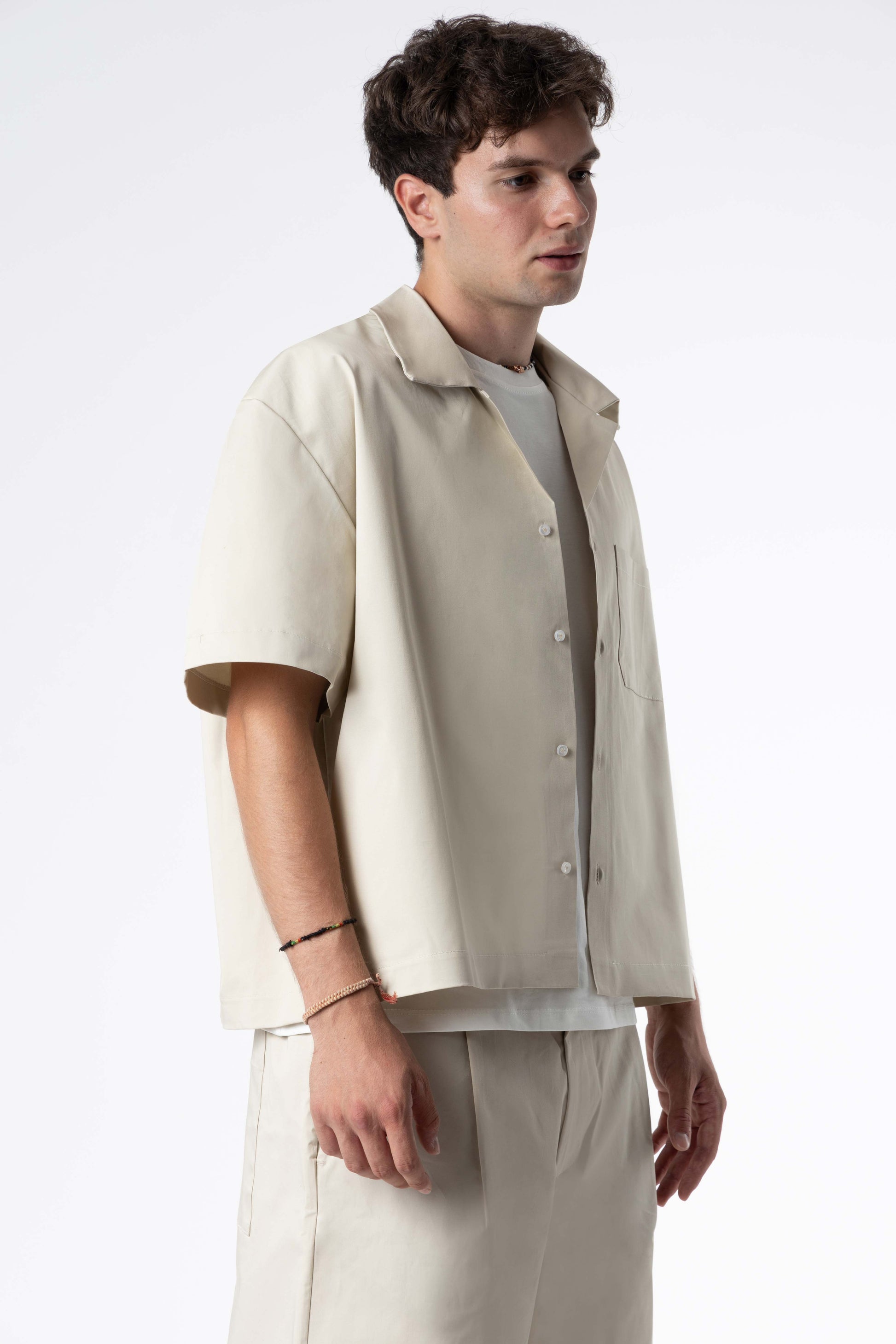 Shirt boxy fit Blanks 205Gsm Sand