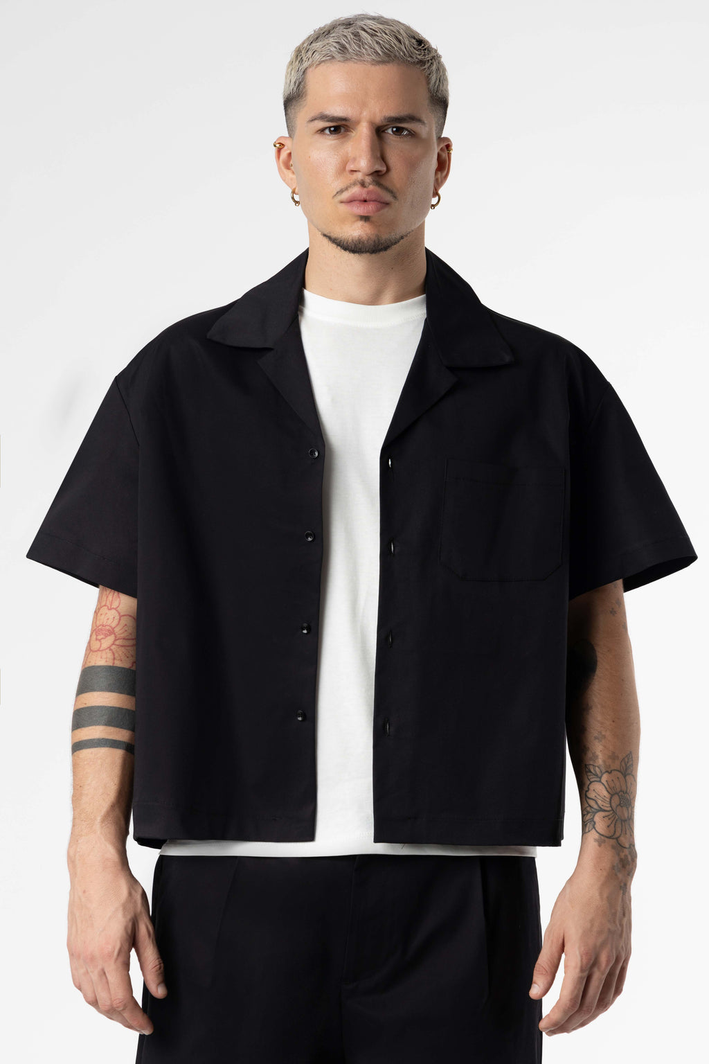 Shirt boxy fit Blanks 205Gsm Black