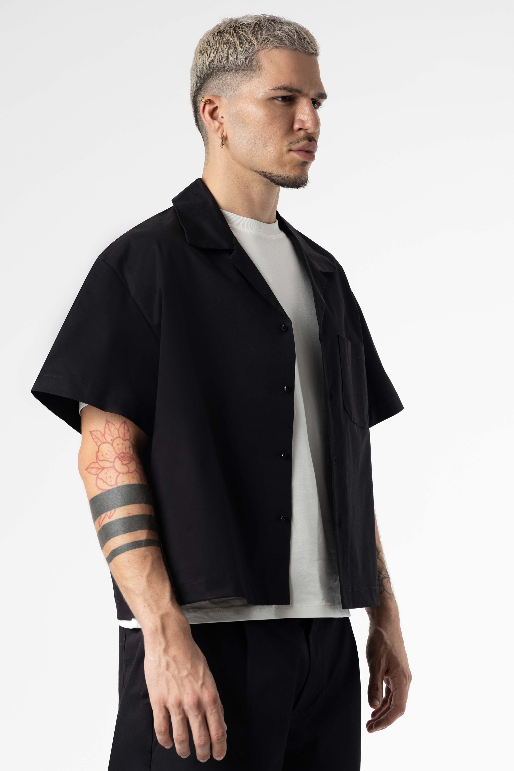 Shirt boxy fit Blanks 205Gsm Black