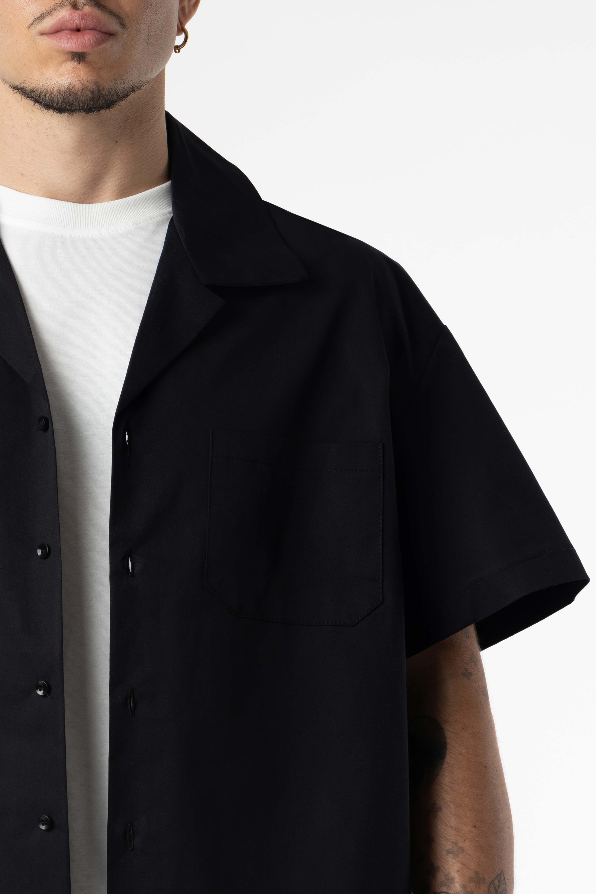 Shirt boxy fit Blanks 205Gsm Black