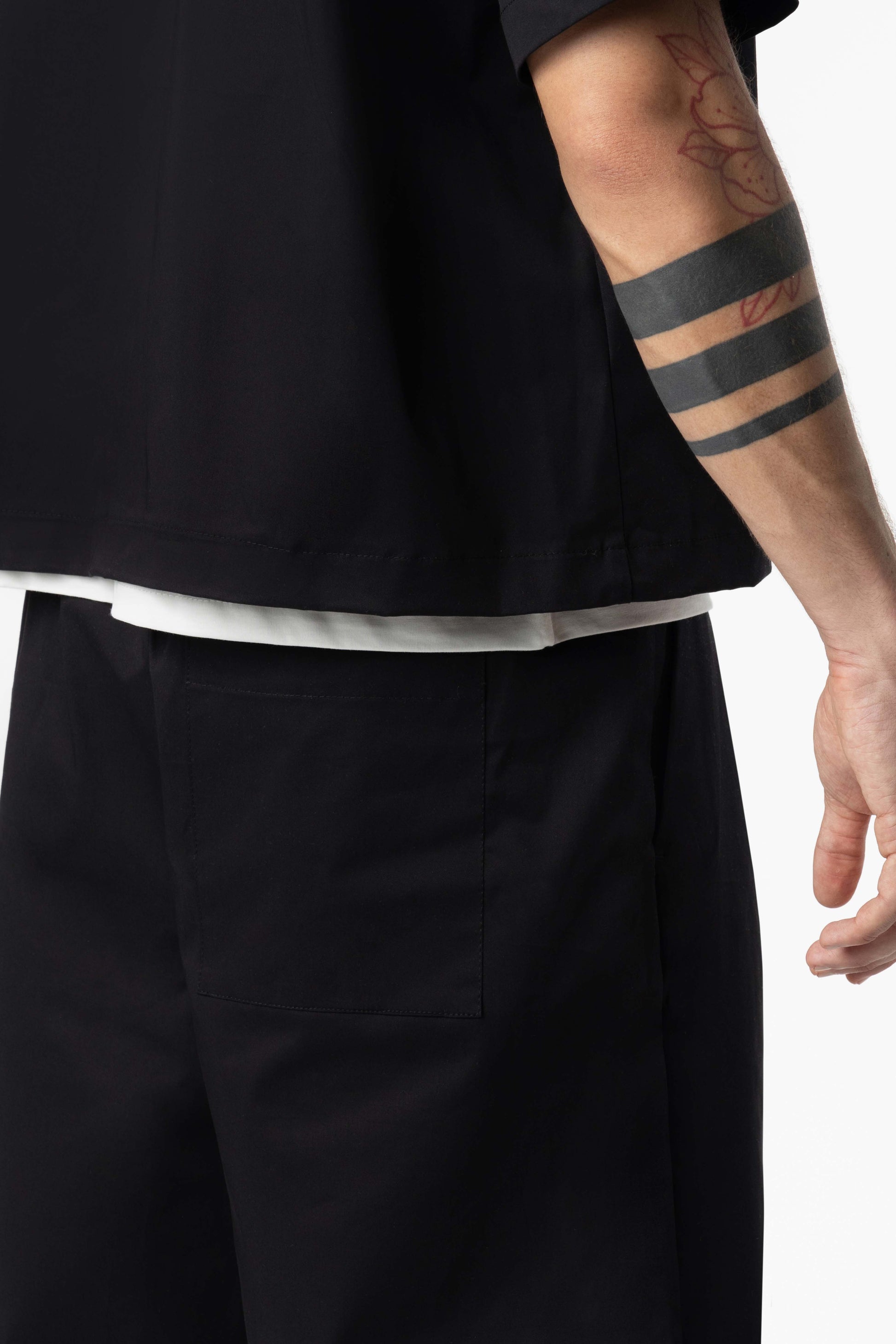 Plated Jorts Baggy fit 205Gsm Black
