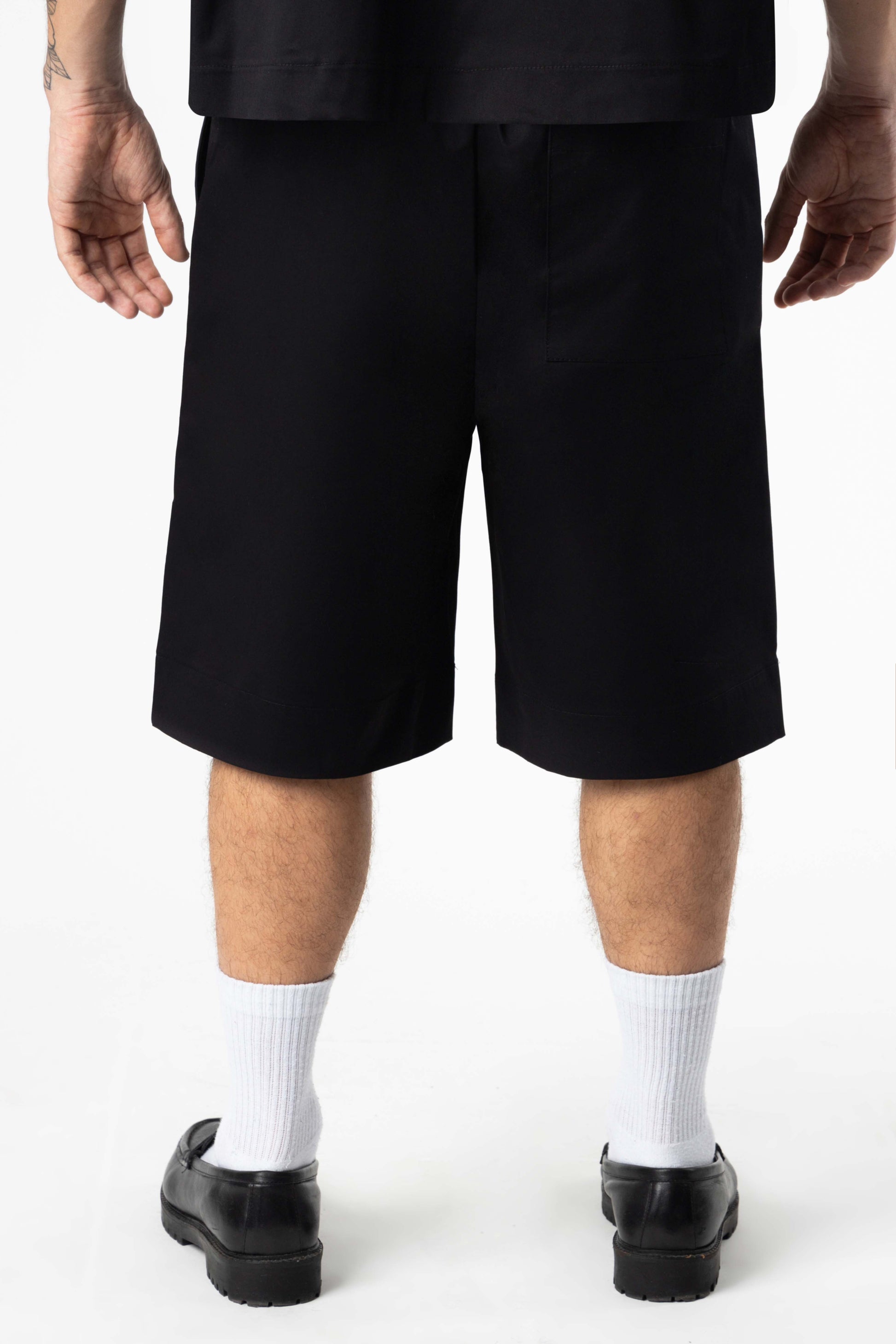 Plated Jorts Baggy fit 205Gsm Black