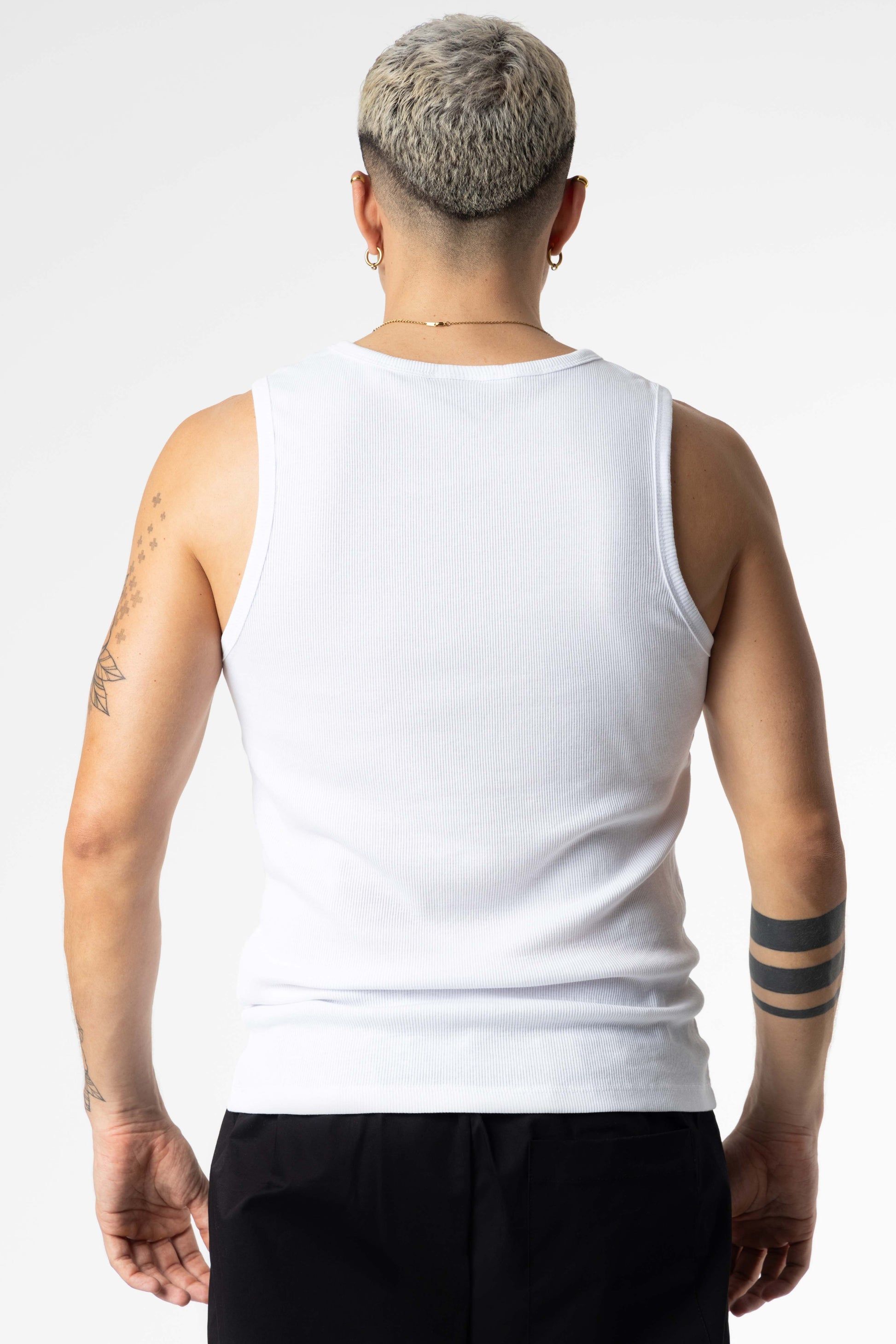 Ribbed Tanktop Blanks 190Gsm White