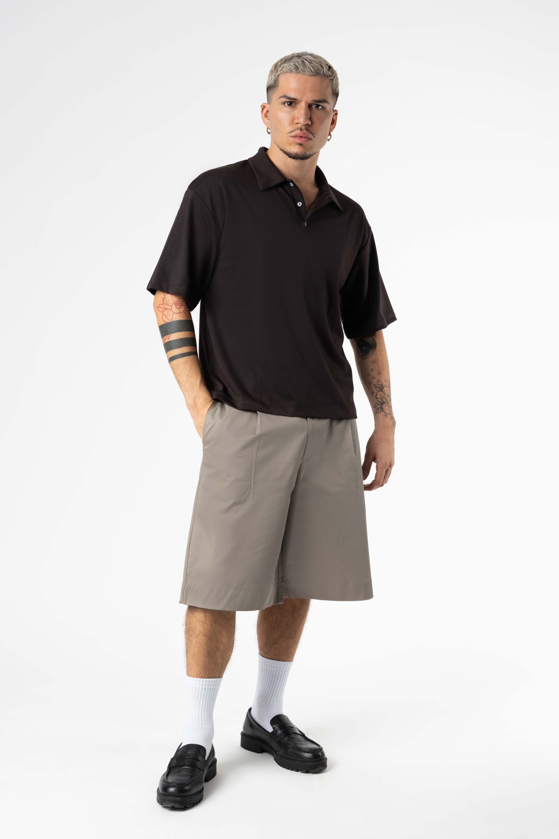 Polo Boxy Fit 270Gsm Black