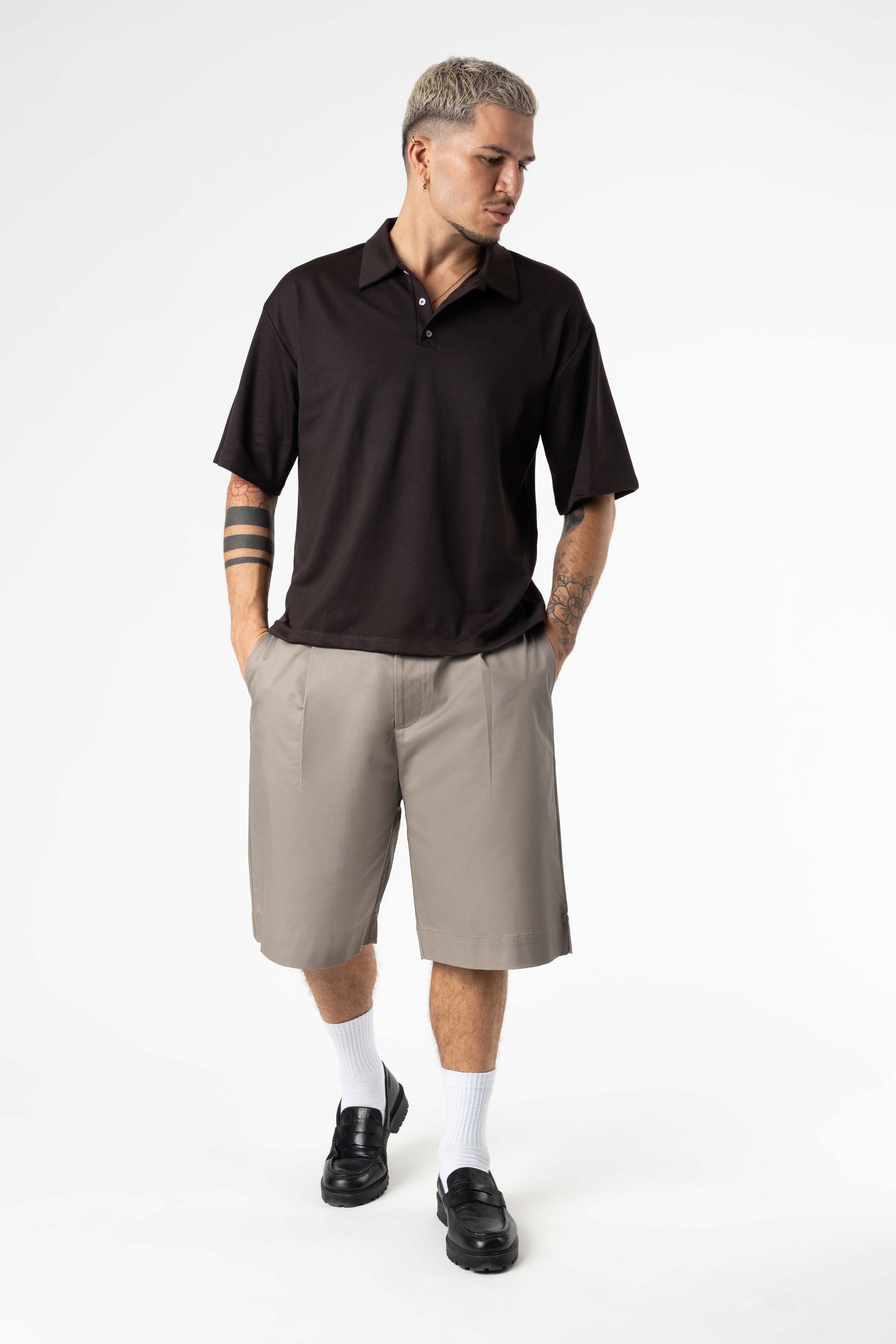 Polo Boxy Fit 270Gsm Black