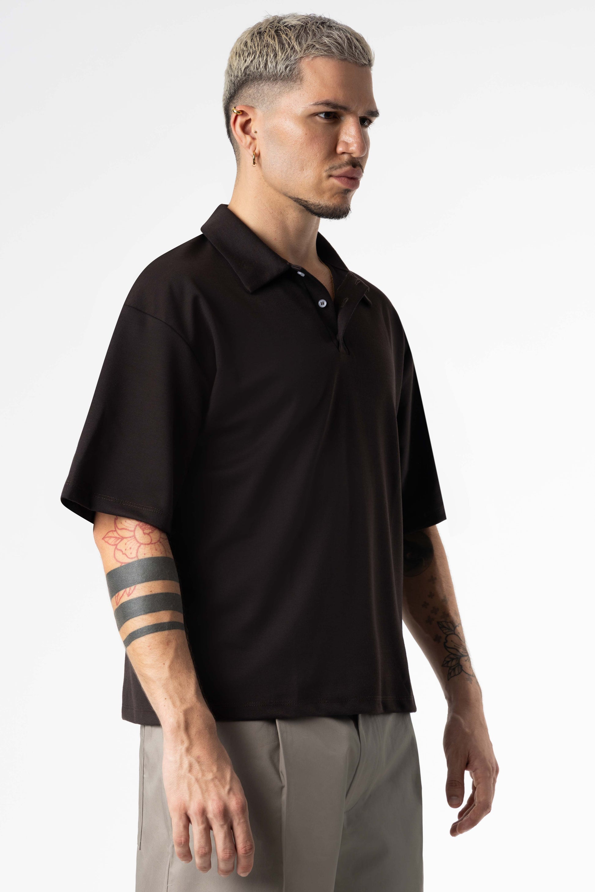 Polo Boxy Fit 270Gsm Black