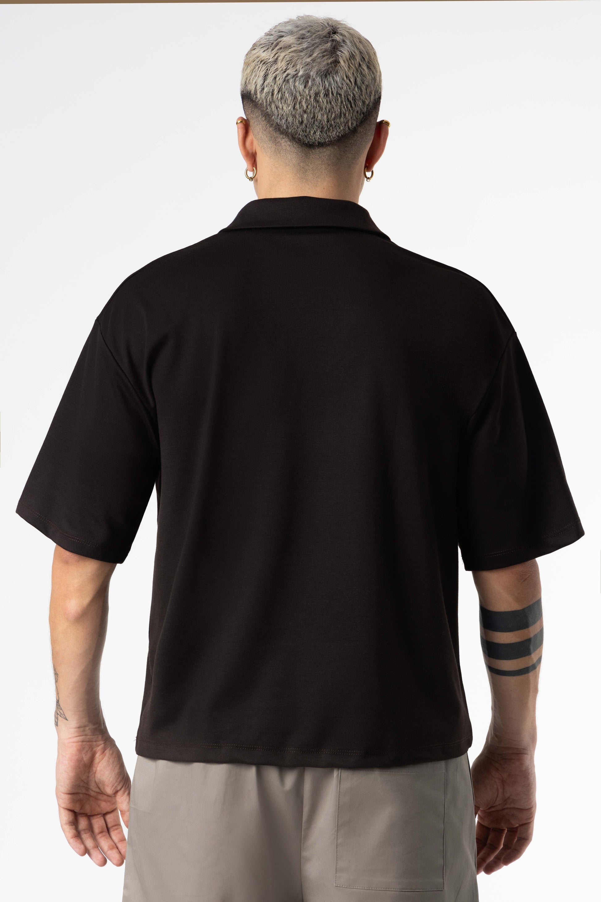 Polo Boxy Fit 270Gsm Black