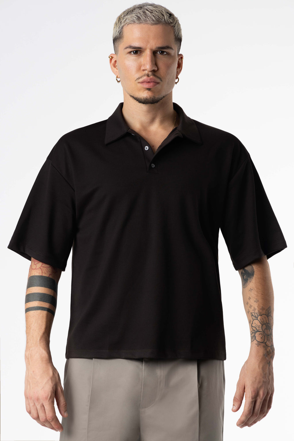 Polo Boxy Fit 270Gsm Black