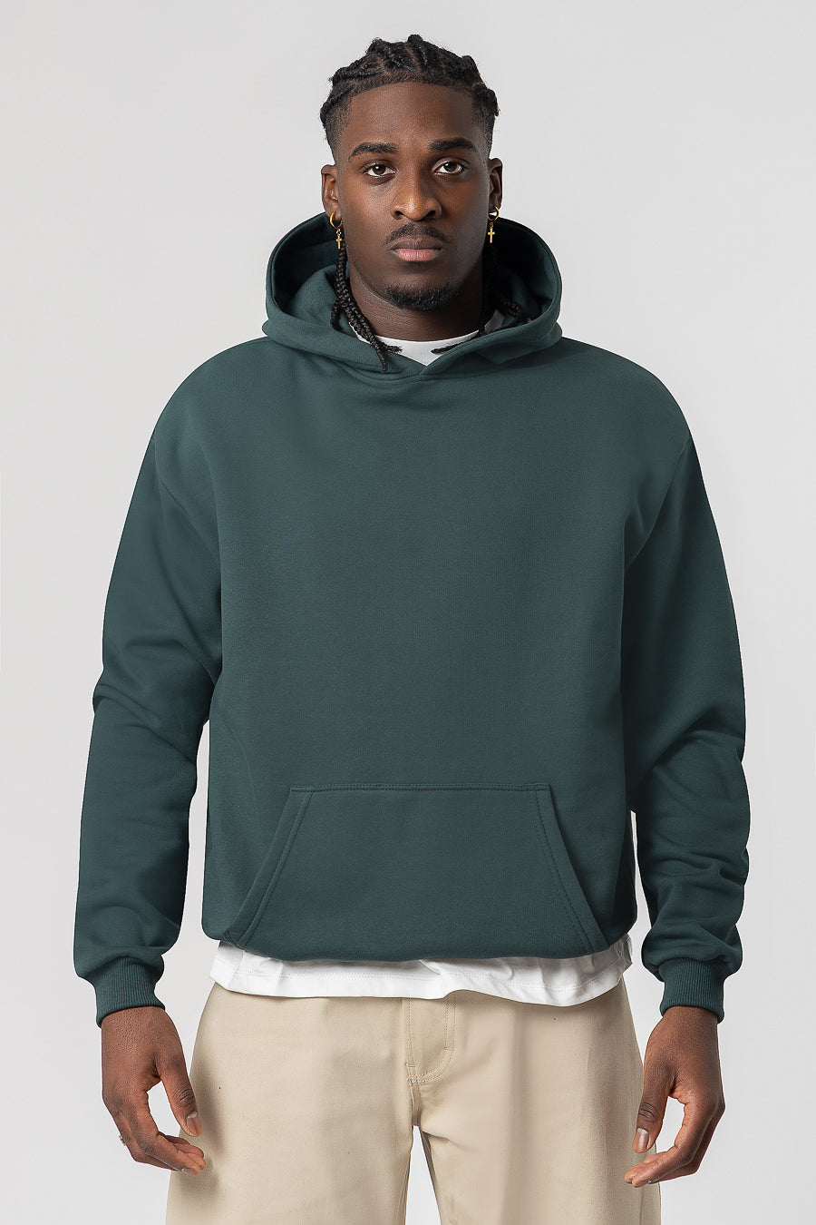 Hoodie Premium Blanks 330GSM Forest green