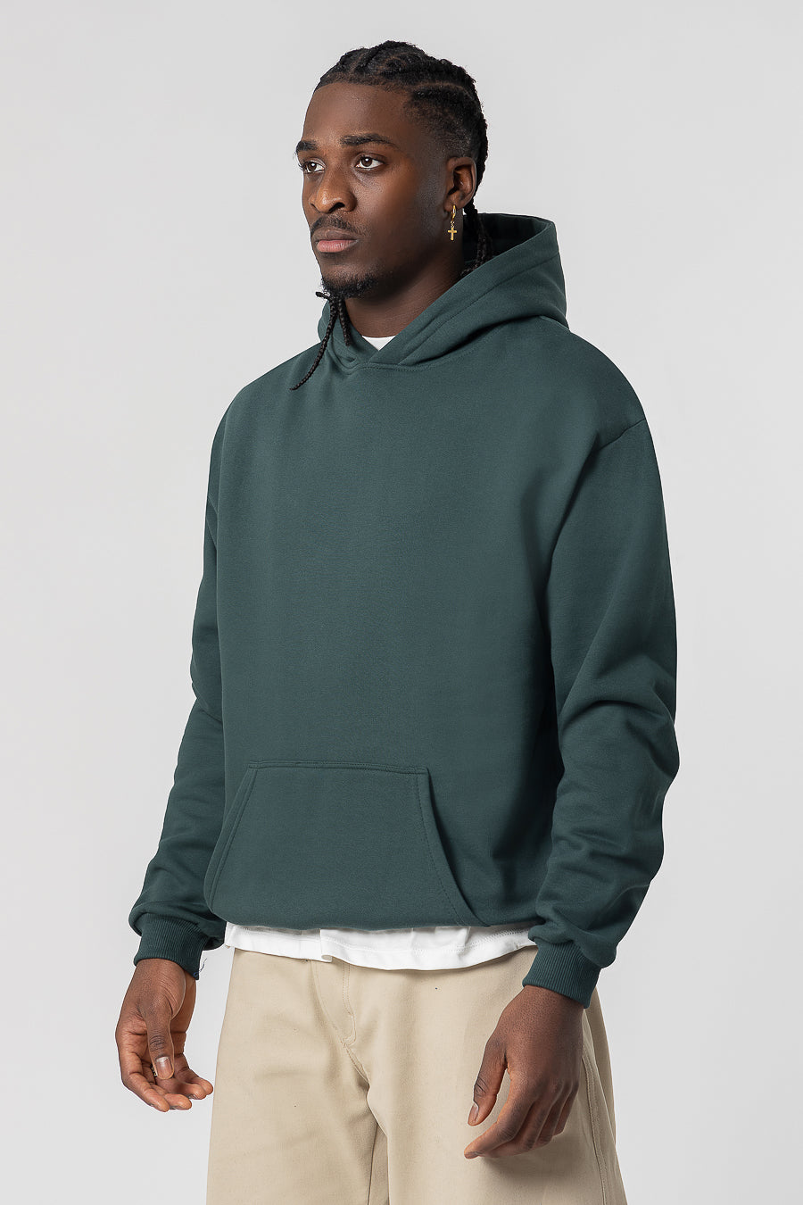 Hoodie Premium Blanks 330GSM Forest green