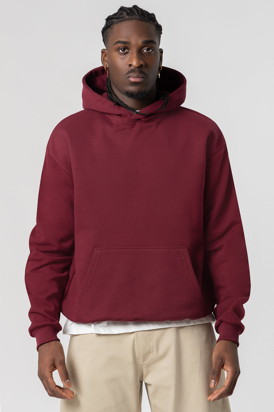 Sudadera con capucha Premium Blanks 330GSM Merlot 