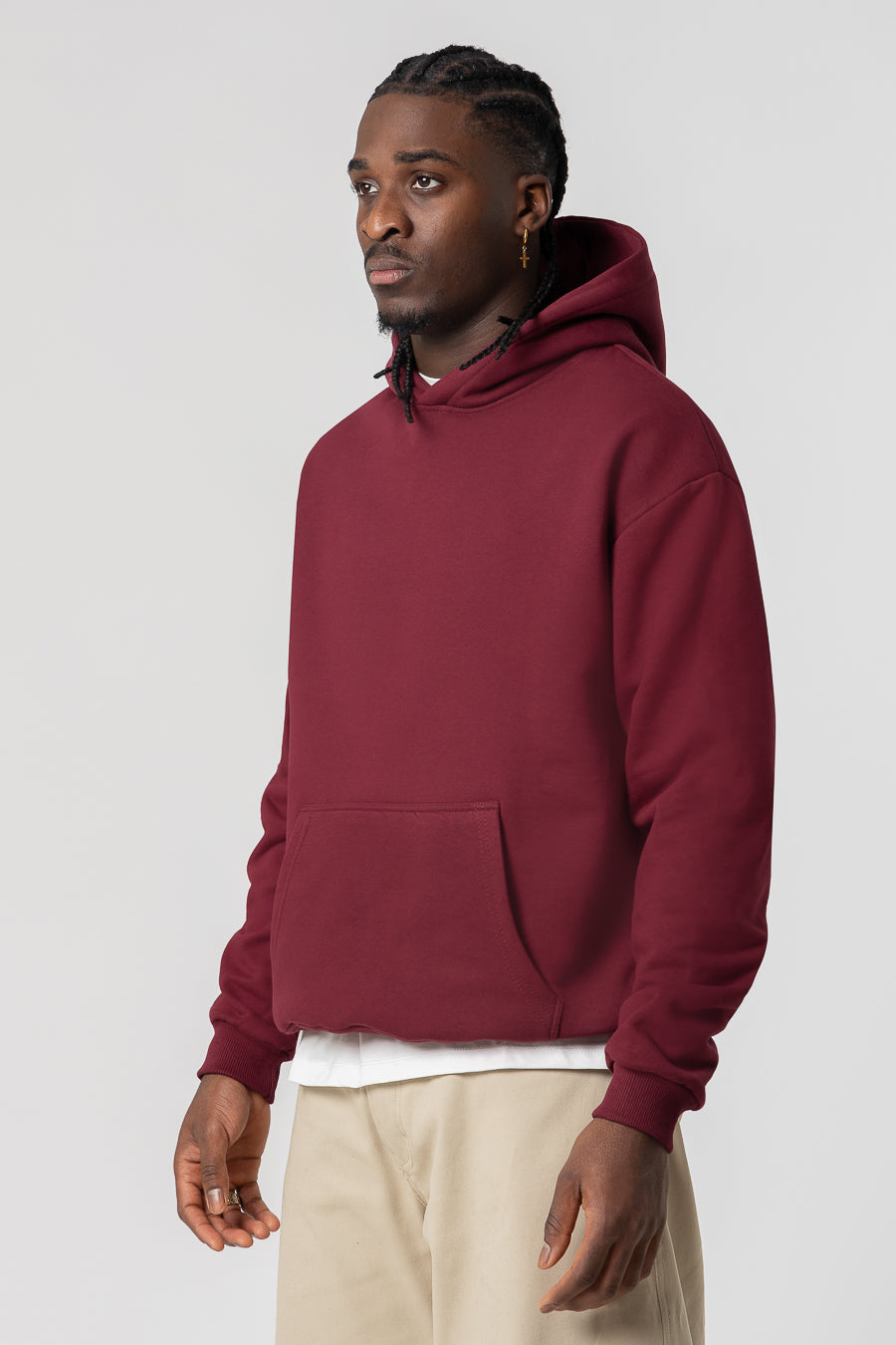 Sudadera con capucha Premium Blanks 330GSM Merlot 