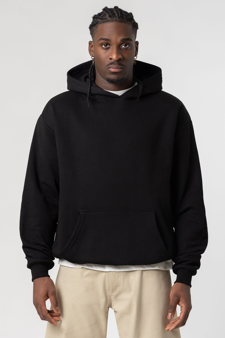 Hoodie Premium Blanks 330GSM Black 