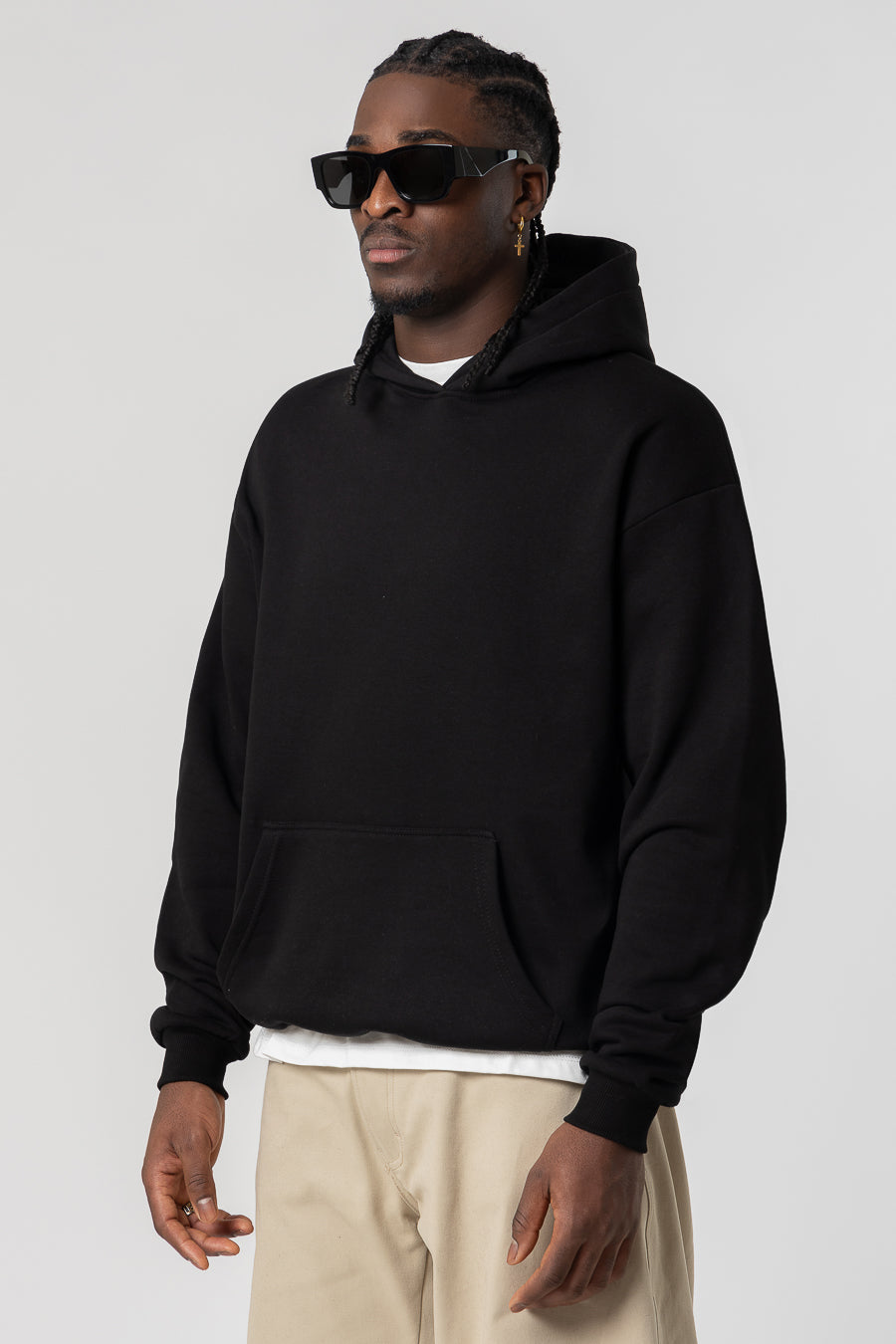 Hoodie Premium Blanks 330GSM Black 