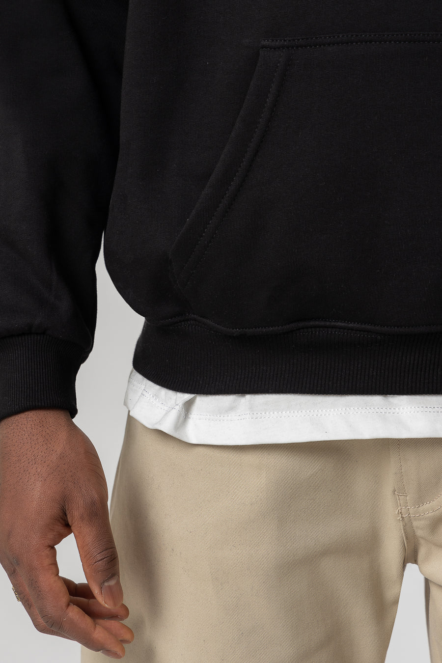 Hoodie Premium Blanks 330GSM Black 
