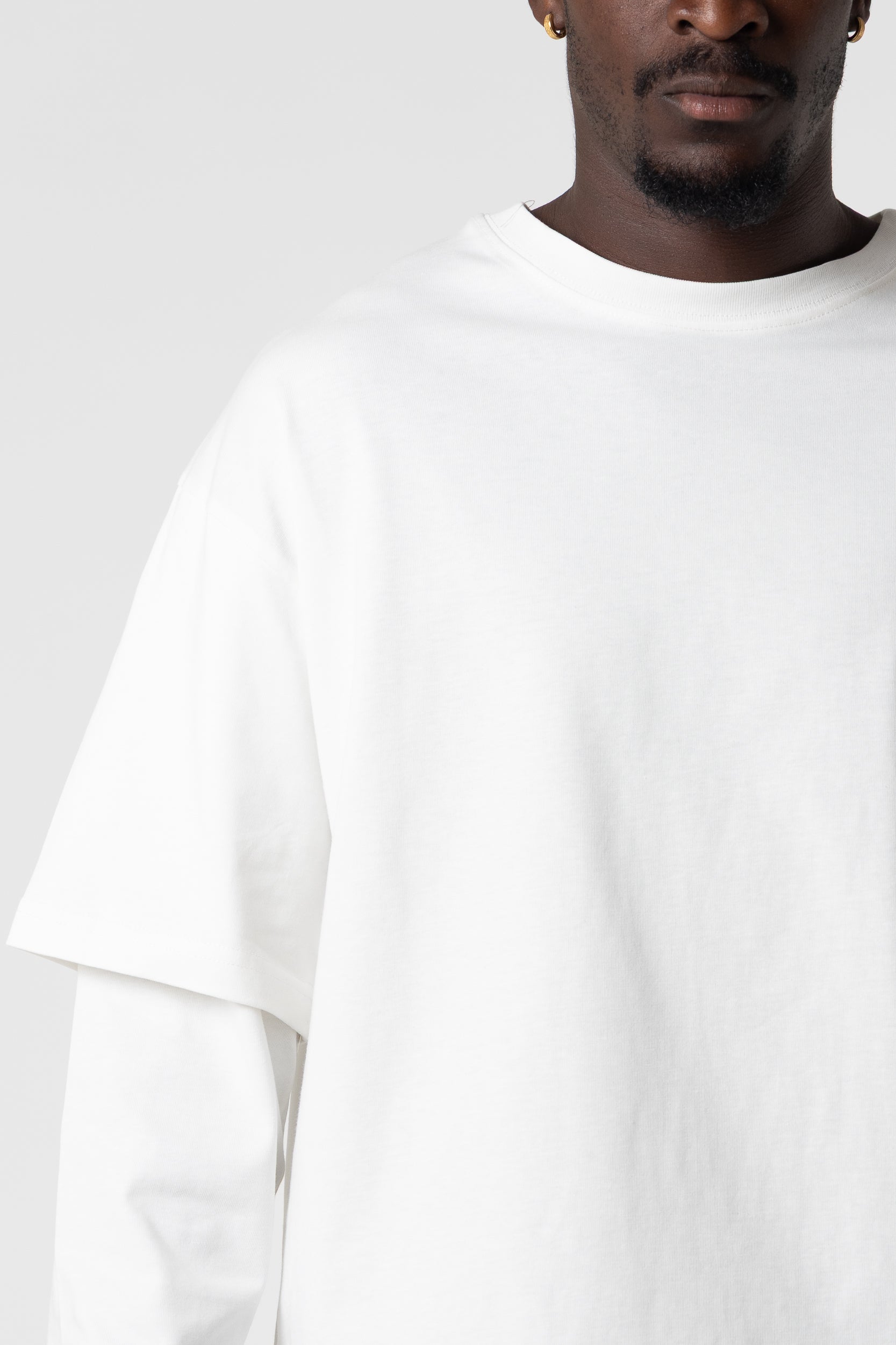 Double Long Sleeve Blanks 220GSM Cream