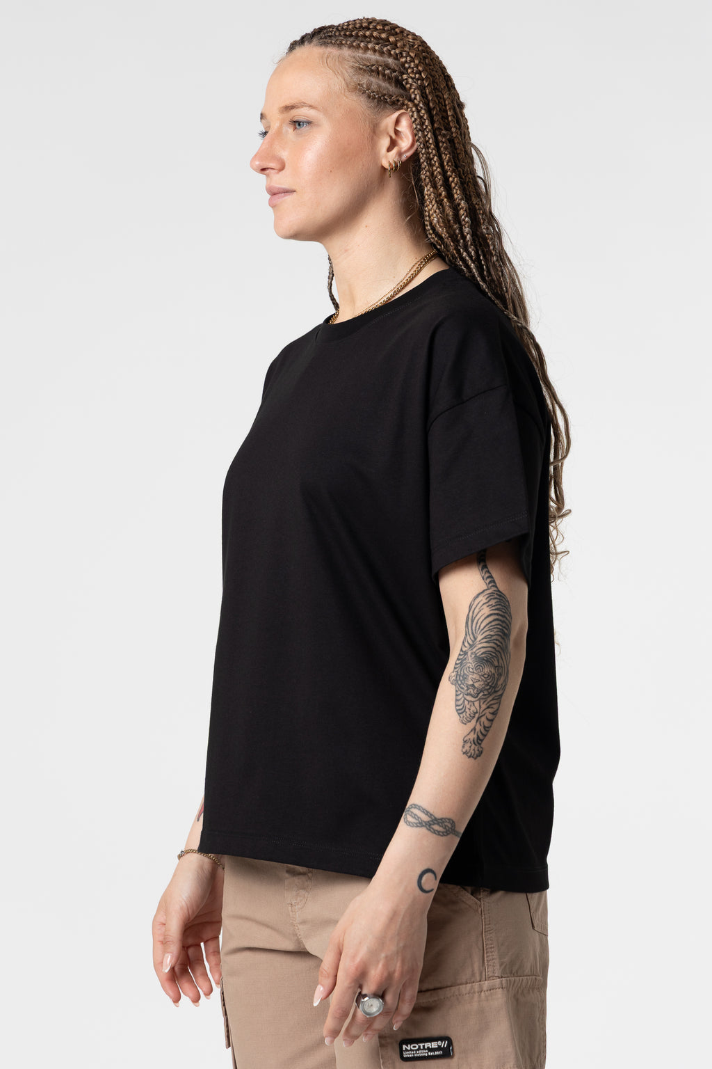 T-Shirt Blanks Boxy Fit 190GSM Cream