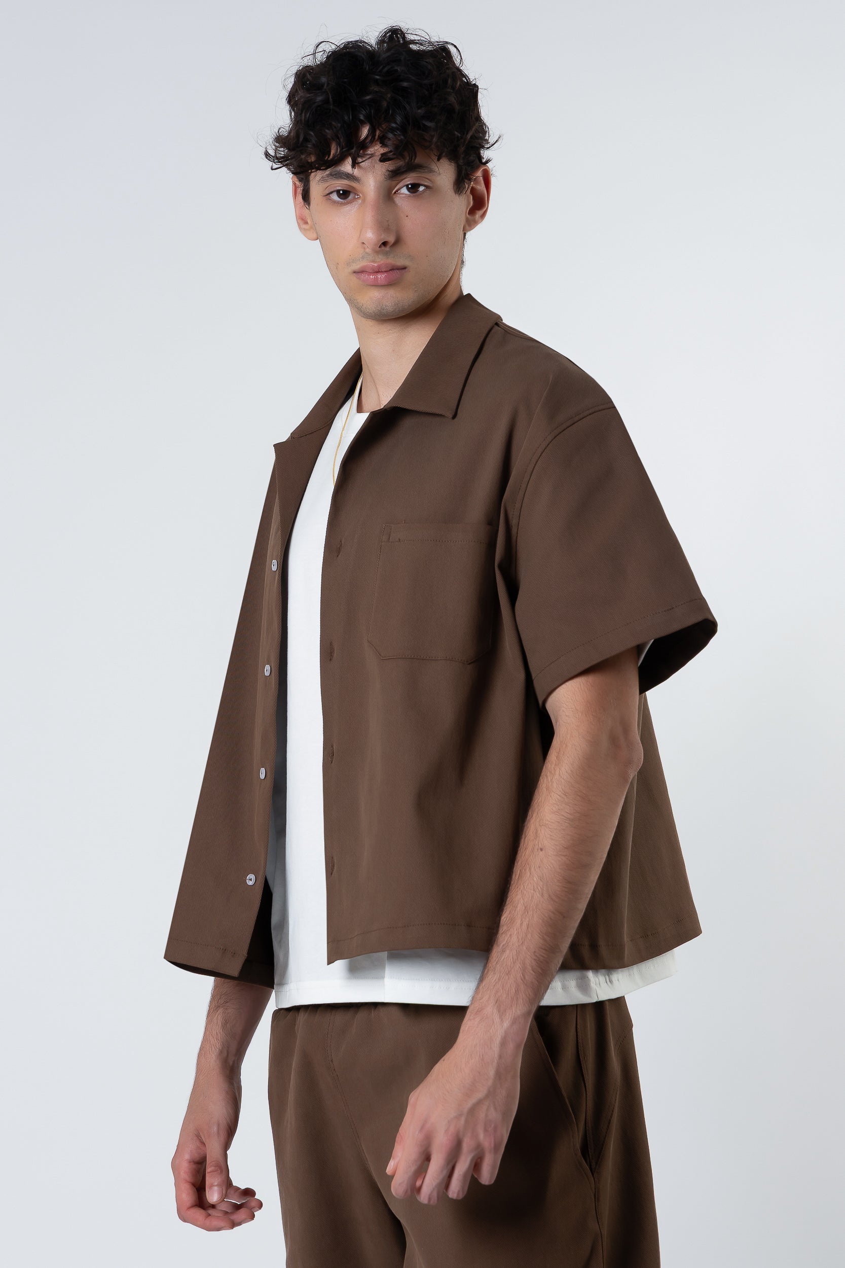 Bull Shirt boxy fit Blanks 280Gsm Moka