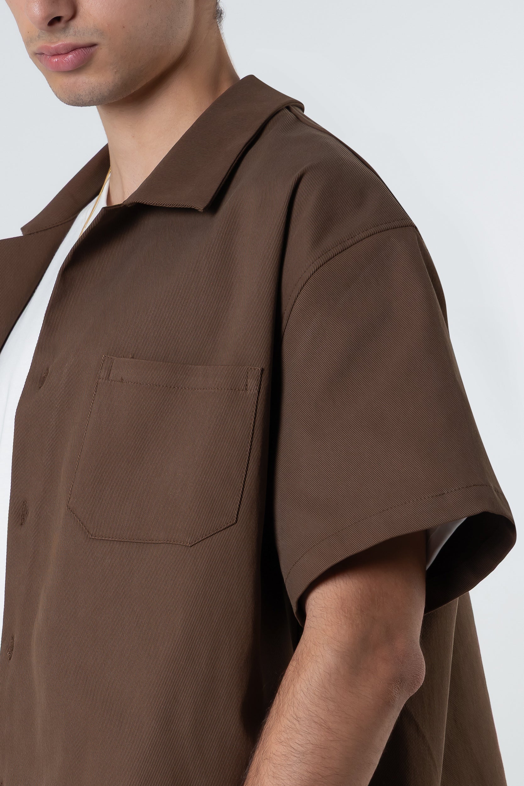 Bull Shirt boxy fit Blanks 280Gsm Moka