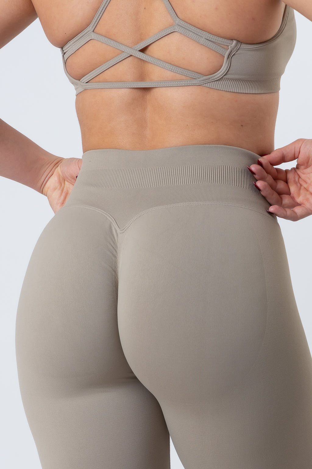 Leggins Push Up Seamless Sand