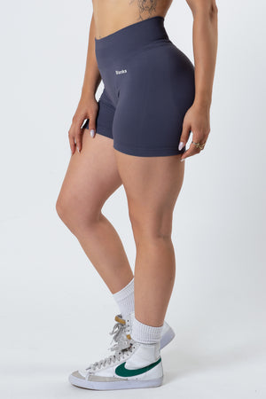 Short Push Up Seamless Dark Grey