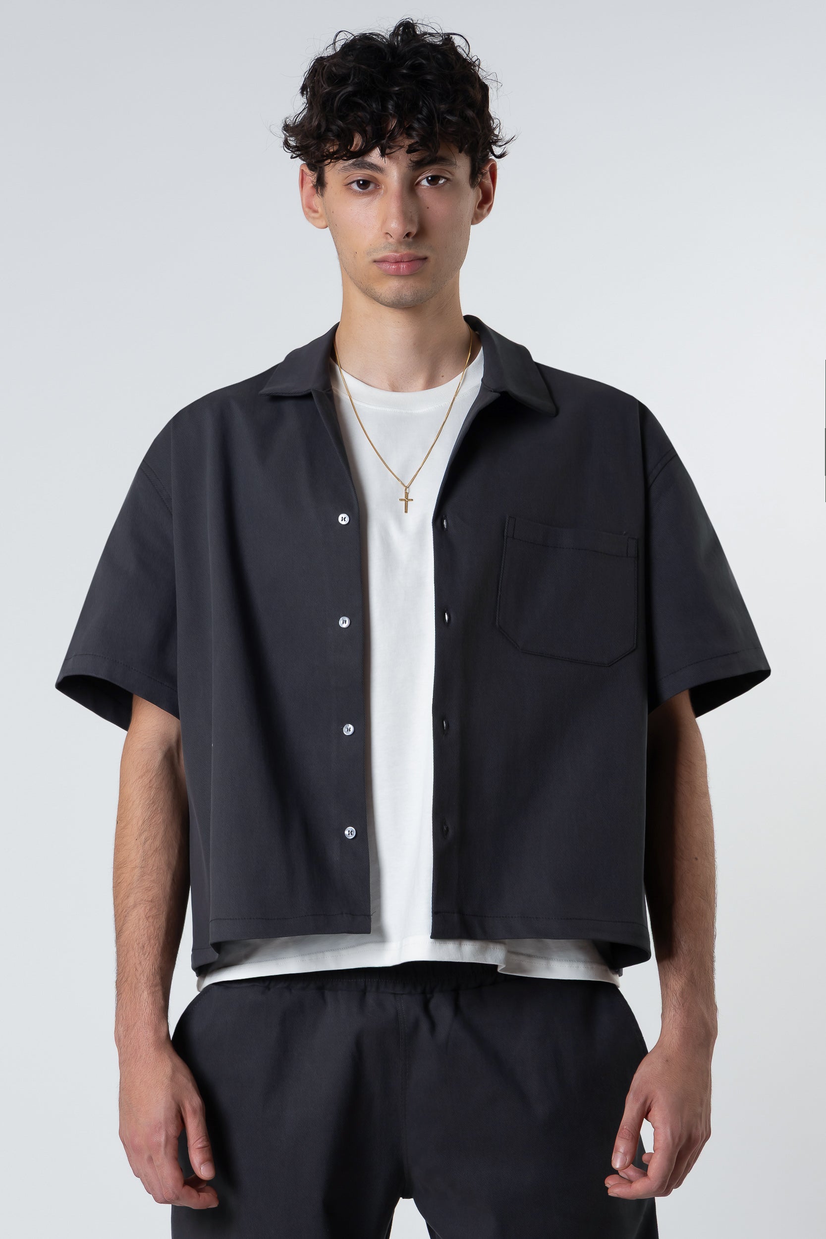 Bull Shirt boxy fit Blanks 280Gsm Dark Grey