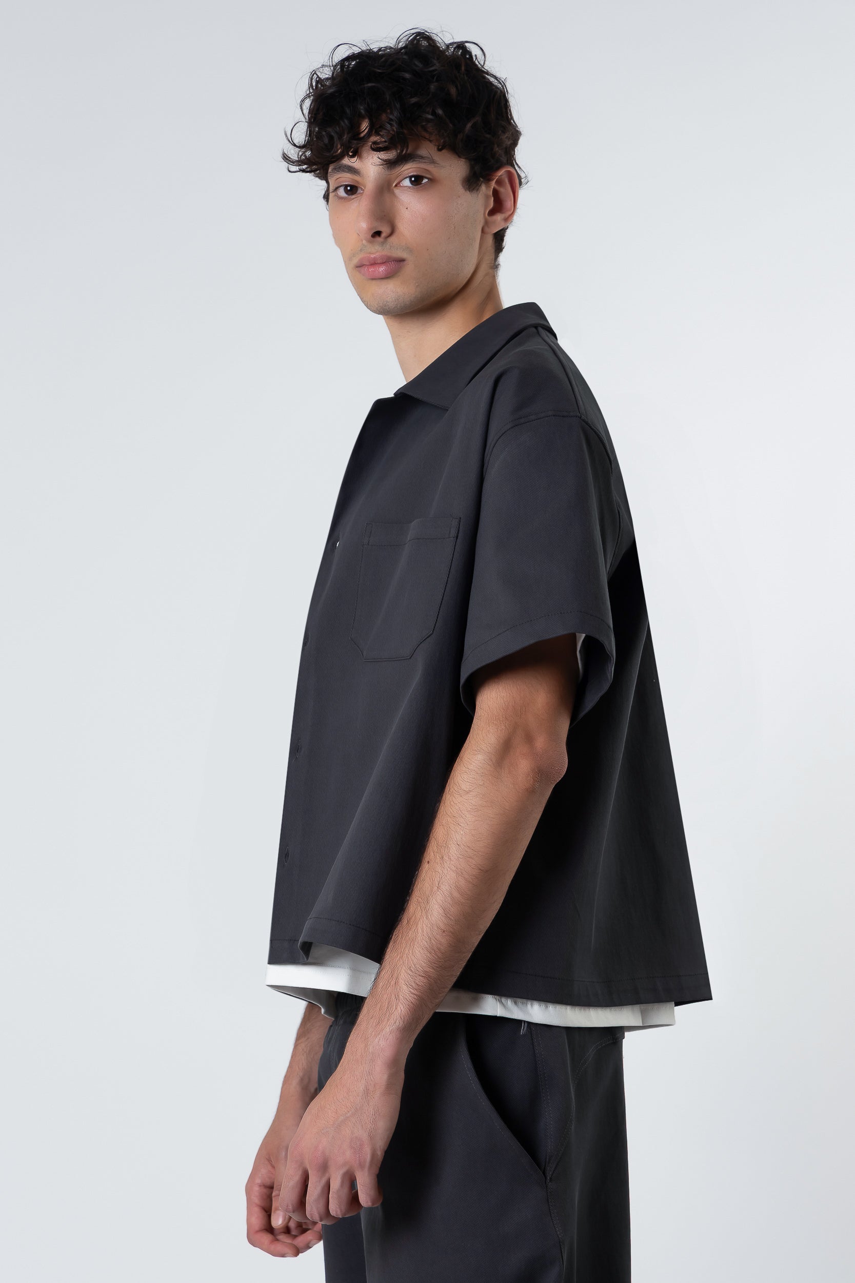 Bull Shirt boxy fit Blanks 280Gsm Dark Grey