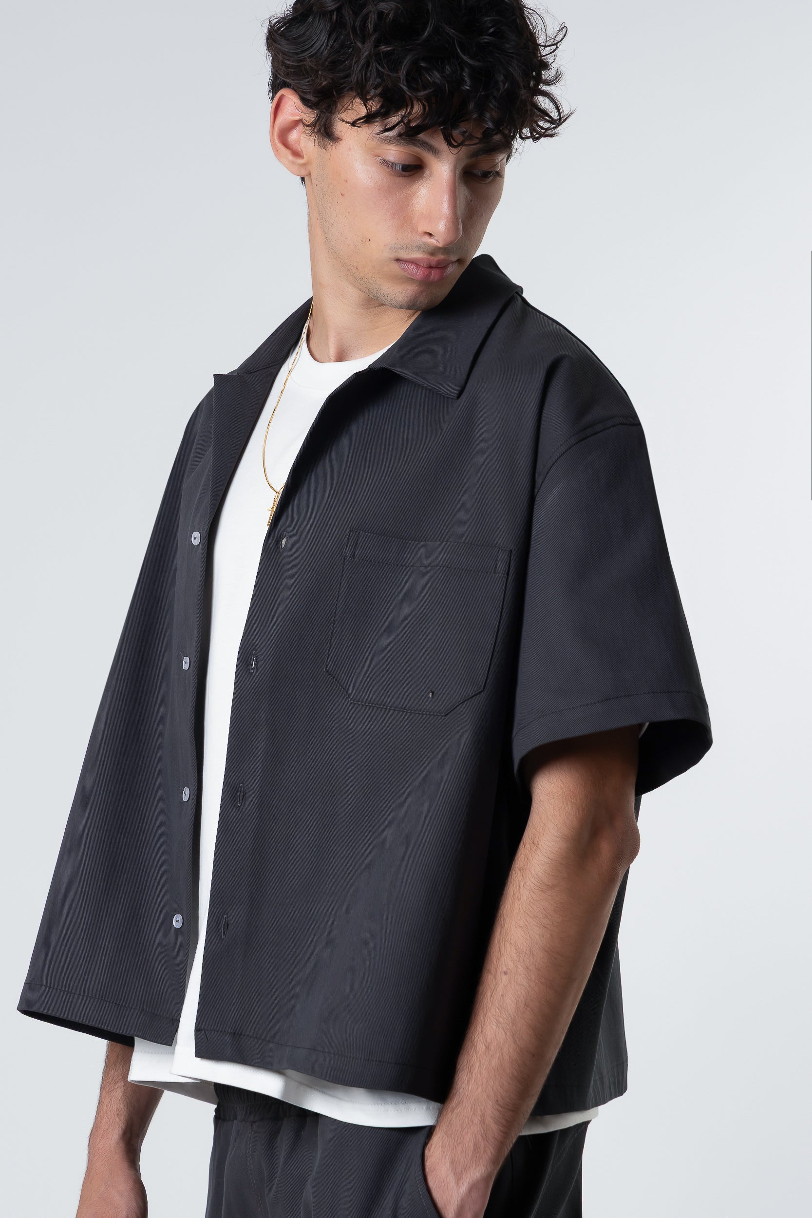 Bull Shirt boxy fit Blanks 280Gsm Dark Grey
