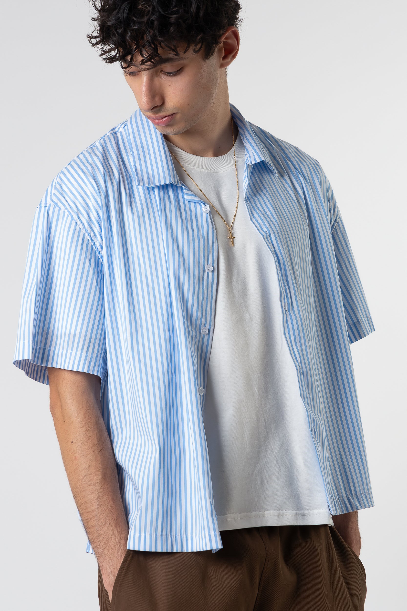 Striped Shirt boxy fit Blanks