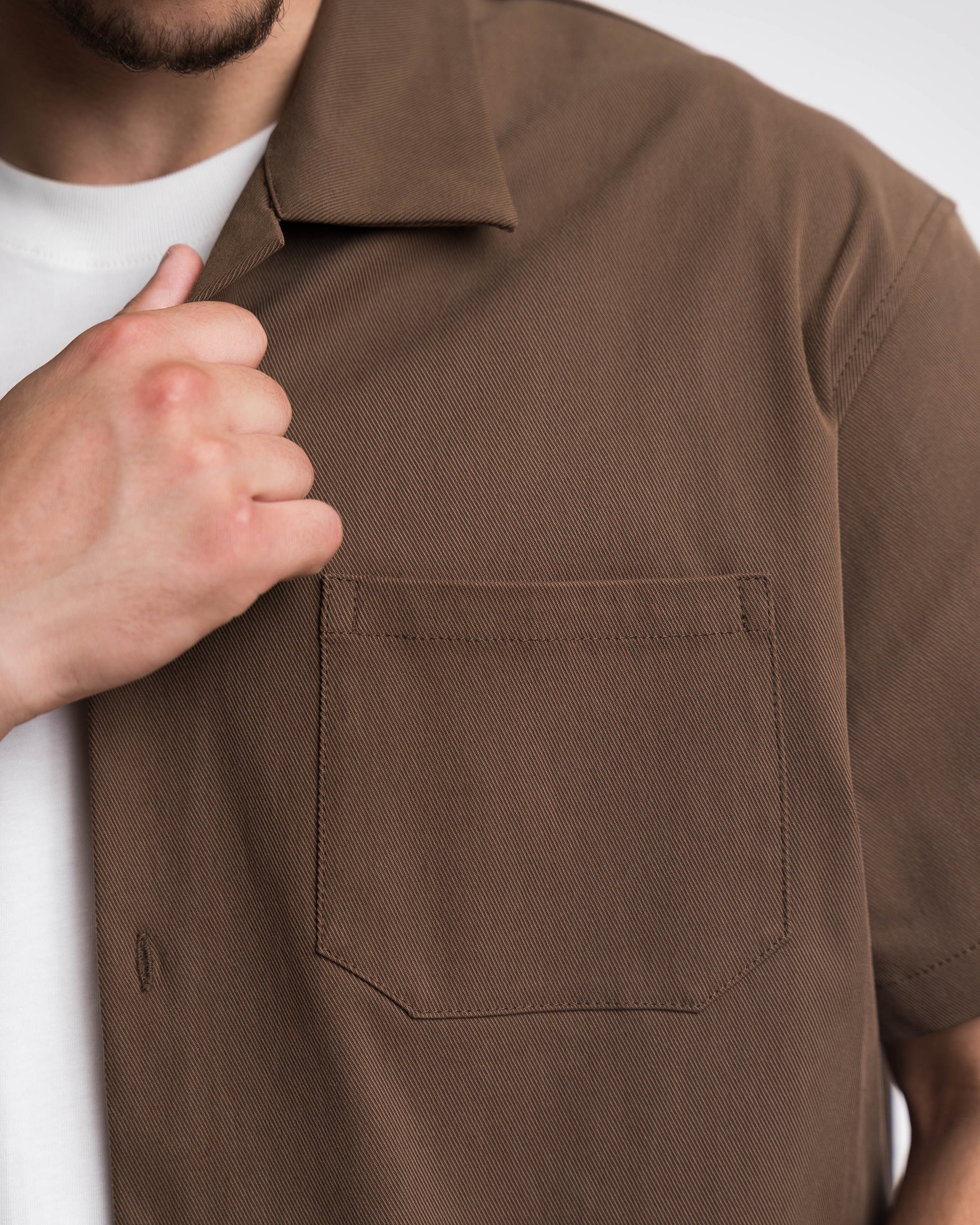 Bull Shirt boxy fit Blanks 280Gsm Moka