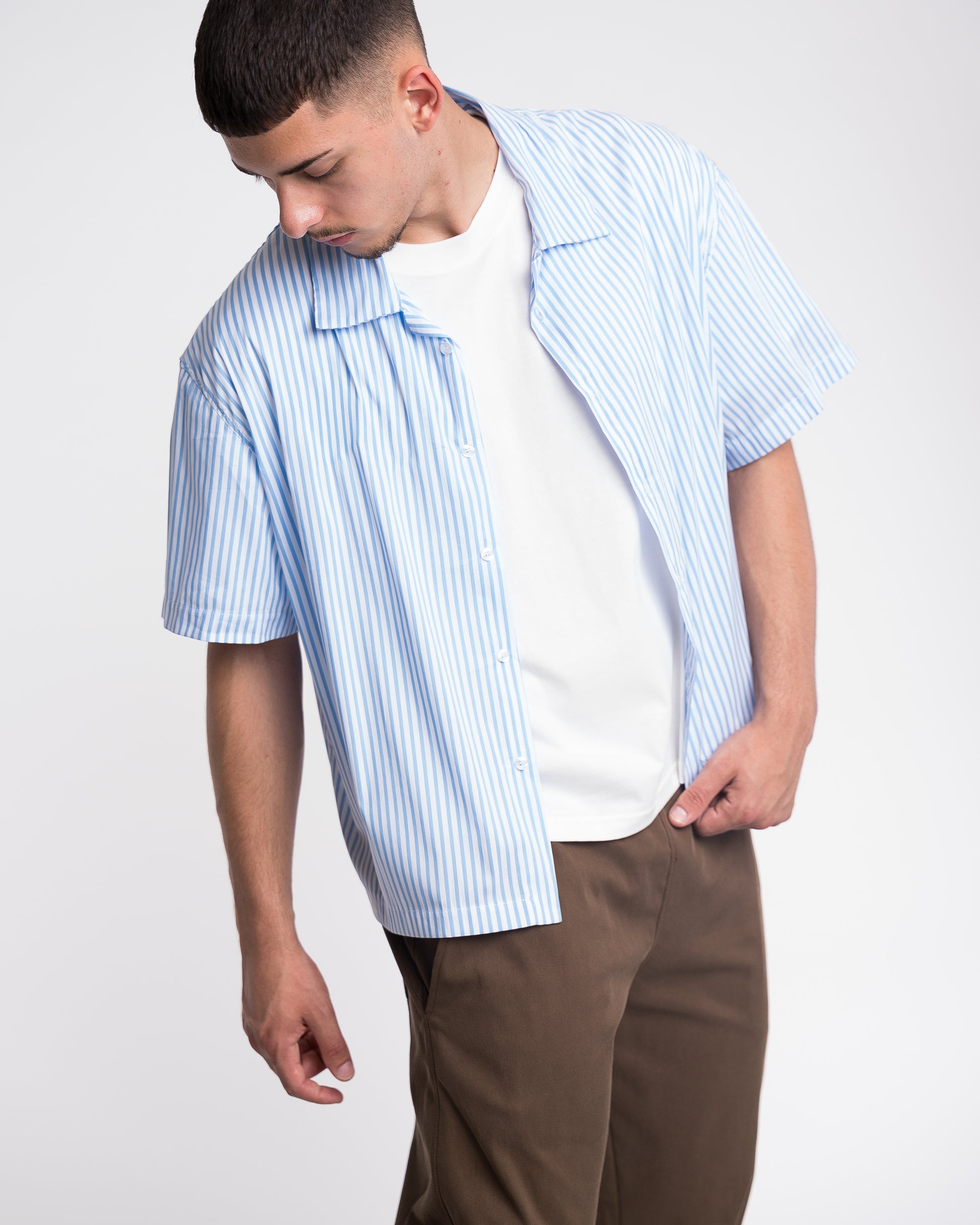 Striped Shirt boxy fit Blanks