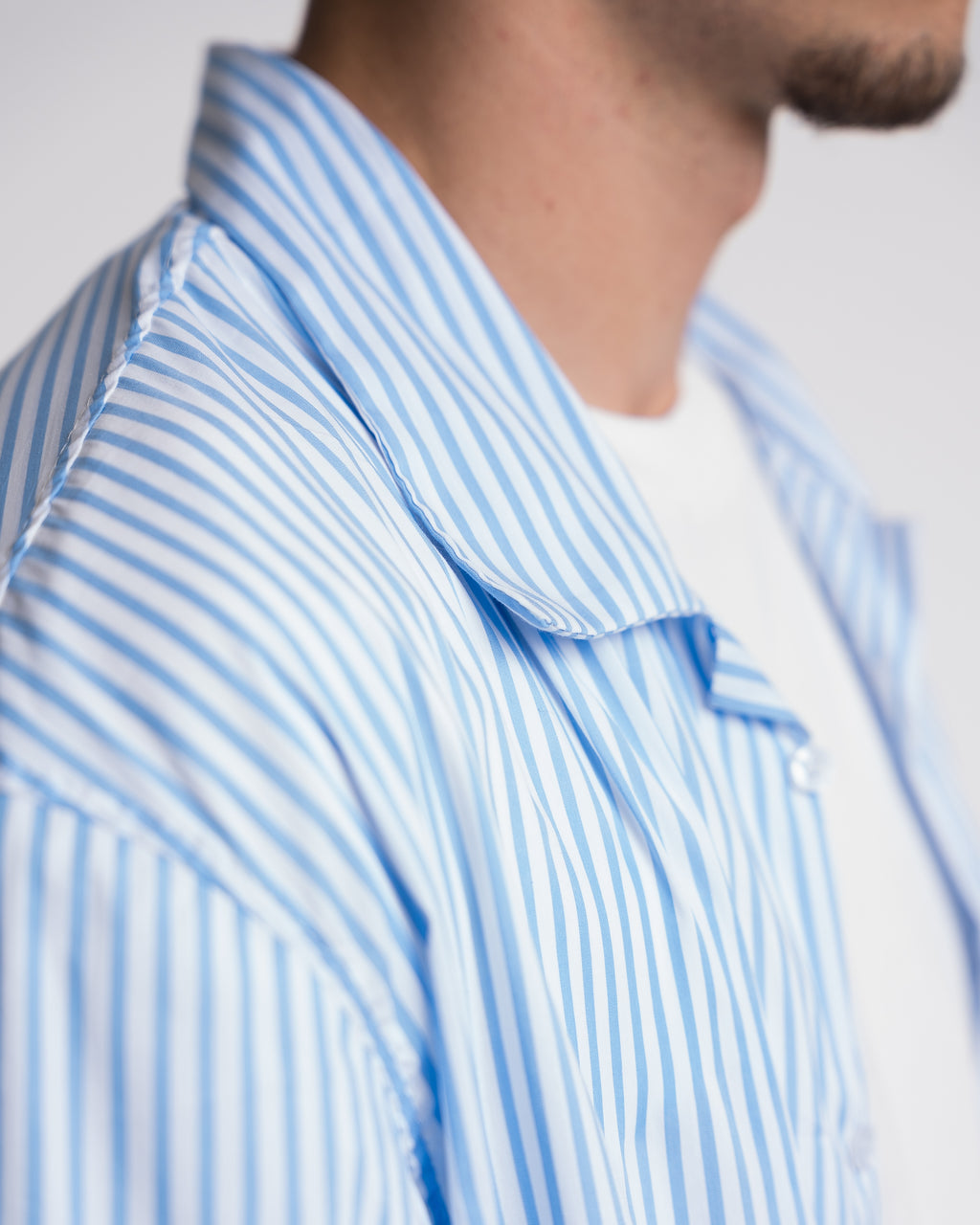 Striped Shirt boxy fit Blanks