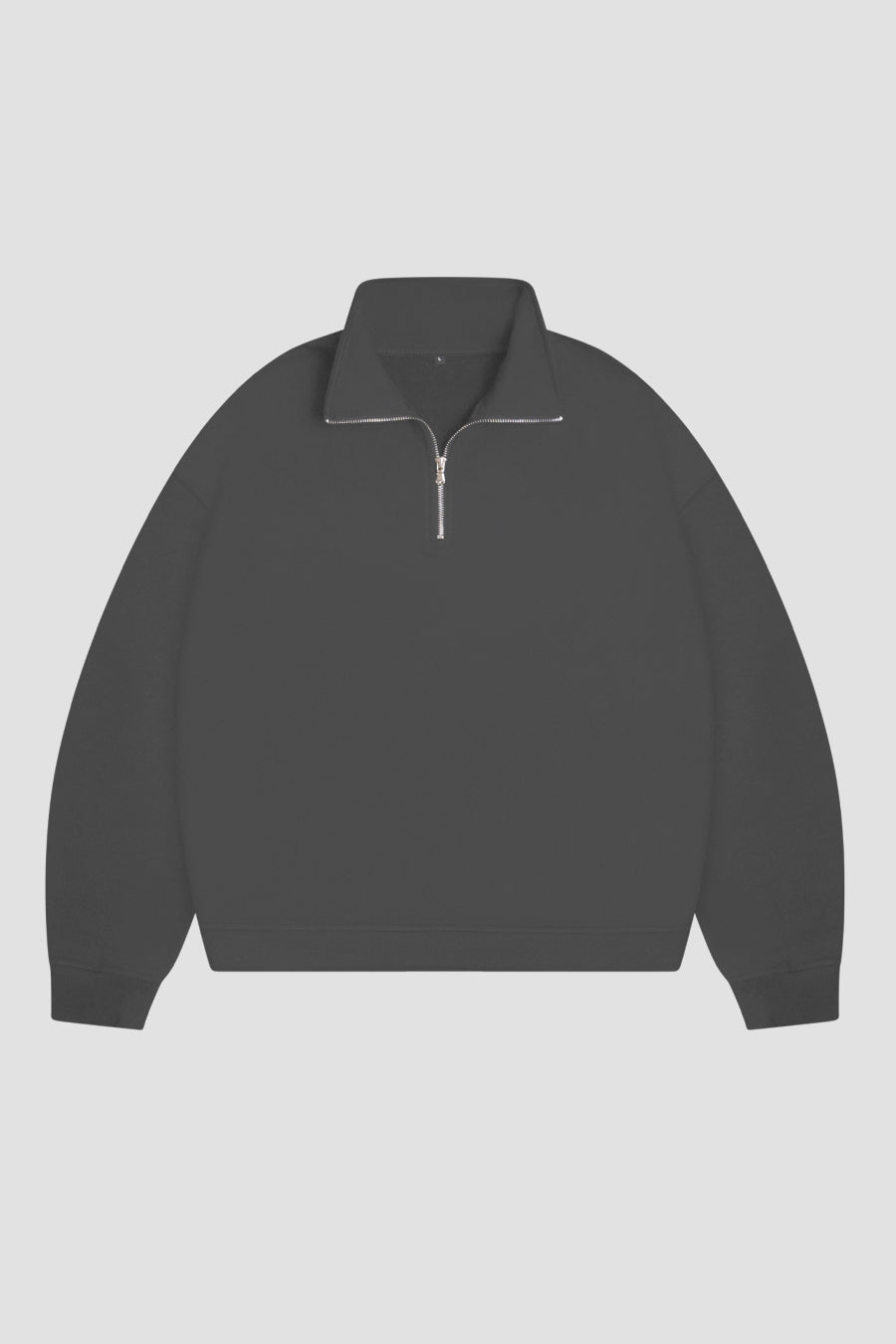 Sweatshirt Half Zip Blanks 330GSM Dark Grey