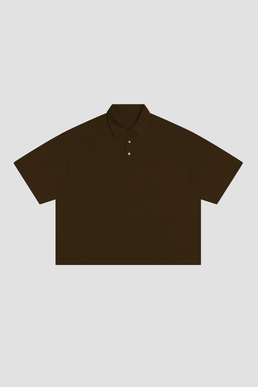 Polo Boxy Fit 270Gsm Chocolate